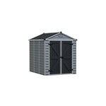 Abri de jardin skylight polycarbonate gris fonc surface totale 3, 97m