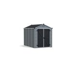 Abri de jardin skylight polycarbonate gris fonc surface totale 5, 28m