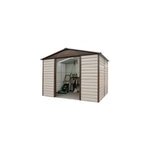 Abri de jardin yardmaster tbsl en mtal coloris beige et marron p. 0, 3 mm surface extrieure 4, 79 ...