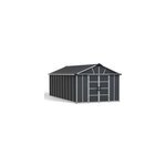 Abri de jardin yukon polycarbonate gris fonc� surface totale 21, 3m� avec plancher