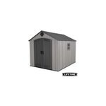 Abri de jardin + plancher lifetime stormdust en rsine gris anthracite p. 25 mm surface extrieure 7, ...