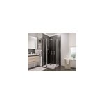 Acc�s d'angle droit avec porte de douche battantes, 80 x 80 cm, schulte, newstyle, verre transparent ...