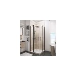 Acc�s d'angle droit avec porte de douche battantes, 80 x 80 cm, schulte, newstyle, verre transparent ...