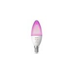 Ampoule connect�e dimmable bluetooth philips hue ip20 flamme e14 470lm 5, 3w multicolore