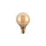 Ampoule led d�corative globe dimmable arcade ambr�e g95 e27 3, 5w 110lm 9, 5 x h. 14, 4cm blanc chaud ...