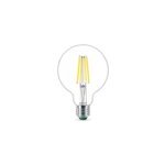 Ampoule led globe e27 840lm=60w blanc chaud philips 9, 5 cm transparent Ampoule led globe e27 840lm=60w blanc chaud philips 9, 5 cm transparent