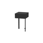 Cuisine ext�rieure meuble bas d'angle, acier �poxy noir, le marquier