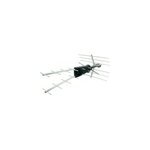 Antenne tnt duo aluminium avec filtre 4g / 5g 14db