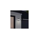 Applique ext�rieure murale led solaire noir 6, 3 w ip44 d�tecteur de mouvement h. 5, 3 cm