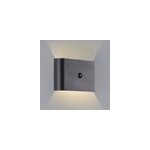 Applique led magnétique d'extérieur à détecteur de mouvement rechargeable xino noir ip44 330lm 3w brilliant ... Applique led magnétique d'extérieur à détecteur de mouvement rechargeable xino noir ip44 330lm 3w brilliant ...