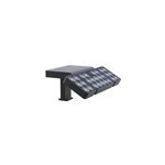 Applique led solaire 3 ttes tuya e27 13x ip44 1500lm l. 32 x p. 12 x h. 21 cm