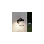 Applique murale beret led intgre 800lm 11w ip44 goodhome noir