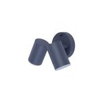 Applique murale candiac led intégrée 2 têtes 760lm 8. 6w ip44 goodhome gris anthracite Applique murale candiac led intégrée 2 têtes 760lm 8. 6w ip44 goodhome gris anthracite