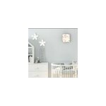 Applique murale enfant rose, gris tissu fleuri e14 ip20 h. 22cm seynave Applique murale enfant rose, gris tissu fleuri e14 ip20 h. 22cm seynave