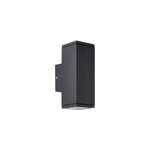 Applique murale ext�rieure bi - directionnelle hally 20w gu10 ip44 l. 6 x h. 15, 5 x p. 8, 8 cm gris ...