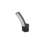 Applique murale extrieure dtecteur de mouvement gambell 1600ml 10w ip44 gris anthracite goodhome