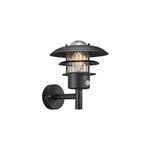 Applique murale extérieure montante à détection marselis e27 noir ip44 60w nordlux Applique murale extérieure montante à détection marselis e27 noir ip44 60w nordlux