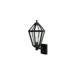 Applique murale extrieure radley pir 6 faces avec dtecteur de mouvement hexagonale e27 ip44 49. 5x24cm ...