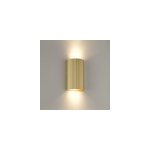 Applique murale int�rieure undula m�tal dor� h. 18cm ip20 gu10 10w brilliant