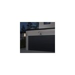 Applique murale ext�rieure led int�gr�e solaire anaheim noir 1000lm ip44 goodhome