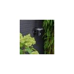 Applique murale ext�rieure led int�gr�e solaire cowhorn noir 650lm ip44 goodhome