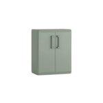 Armoire basse keter quadra vert l. 68 x h. 83 x p. 39 cm