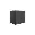 Armoire de jardin, rangement outils, acier gris fonc�, l. 156 x p. 155 x h. 184 cm, biohort