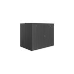 Armoire de jardin, rangement outils, acier gris fonc�, l. 228 x p. 155 x h. 184 cm, biohort