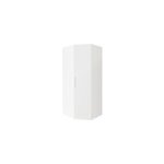 Armoire penderie d'angle blanche avec porte battante goodhome atomia h. 225 x l. 100 x p. 89 cm