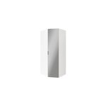 Armoire penderie d'angle blanche avec porte battante miroir goodhome atomia h. 225 x l. 100 x p. 89 cm ... Armoire penderie d'angle blanche avec porte battante miroir goodhome atomia h. 225 x l. 100 x p. 89 cm ...