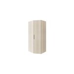 Armoire penderie d'angle effet chne avec porte battante goodhome atomia h. 225 x l. 100 x p. 89 cm