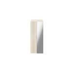 Armoire penderie effet chne portes battantes miroir et effet chne goodhome atomia h. 187, 5 x l. 75 ...