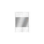 Armoire penderie portes coulissantes blanches brillantes et miroir goodhome atomia h. 225 x l. 150 x ... Armoire penderie portes coulissantes blanches brillantes et miroir goodhome atomia h. 225 x l. 150 x ...