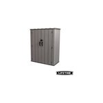 Armoire de rangement extrieur lifetime en rsine l. 143 x h. 174, 5 x p. 78, 6 cm 1509l marron