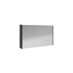 Armoire de salle de bains éclairante avec miroir archi noir mat 120 cm Armoire de salle de bains éclairante avec miroir archi noir mat 120 cm
