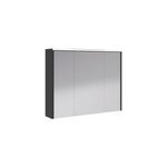 Armoire de salle de bains éclairante avec miroir archi noir mat 90 cm Armoire de salle de bains éclairante avec miroir archi noir mat 90 cm