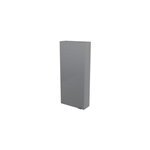 Armoire de salle de bains faible profondeur gris brillant l. 40 x h. 90 x p. 15 cm, goodhome imandra