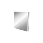Armoire de toilette miroir l. 80 x h. 90 x p. 15 cm, goodhome imandra