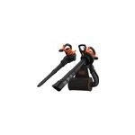Aspirateur souffleur broyeur filaire 3000 w - 864 m / h - ratio 16:1 - avec sac de 72 l - black + decker ...