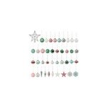 Assortiments de 100 boules de no�l soft bloom en plastique