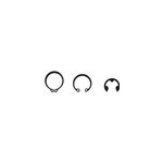 Assortiment de 1000 circlips en acier carbone noir diall