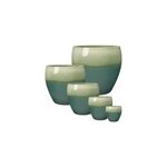 Assortiment pot rond en terre cuite vert �20 / 30 / 40 / 50 / 62cm deroma guardians jade