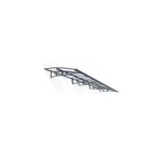 Auvent arrondi amsterdam gris clair l. 670, 5 x p. 139 x h. 33 cm canopia by palram