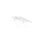 Auvent arrondi bordeaux blanc l. 223, 5 x p. 139 x h. 33 cm canopia by palram