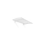 Auvent arrondi lyra blanc l. 135 x p. 90, 5 x h. 15, 5 cm canopia by palram Auvent arrondi lyra blanc l. 135 x p. 90, 5 x h. 15, 5 cm canopia by palram