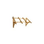 Auvent bois pour porte d'entre paraline 140 x 80 cm
