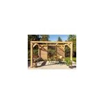 Auvent pergola veneto habrita en bois l. 3, 6 x p. 3, 4 x h. 2, 17 m