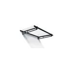Auvent plat bremen gris clair l. 150 x p. 93, 5 x h. 18, 7 cm canopia by palram