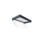 Auvent plat sophia gris clair l. 160 x p. 95 x h. 170 cm canopia by palram