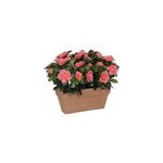 Azalea pche artificiel 29 x 13 x h. 27 cm en jardinire